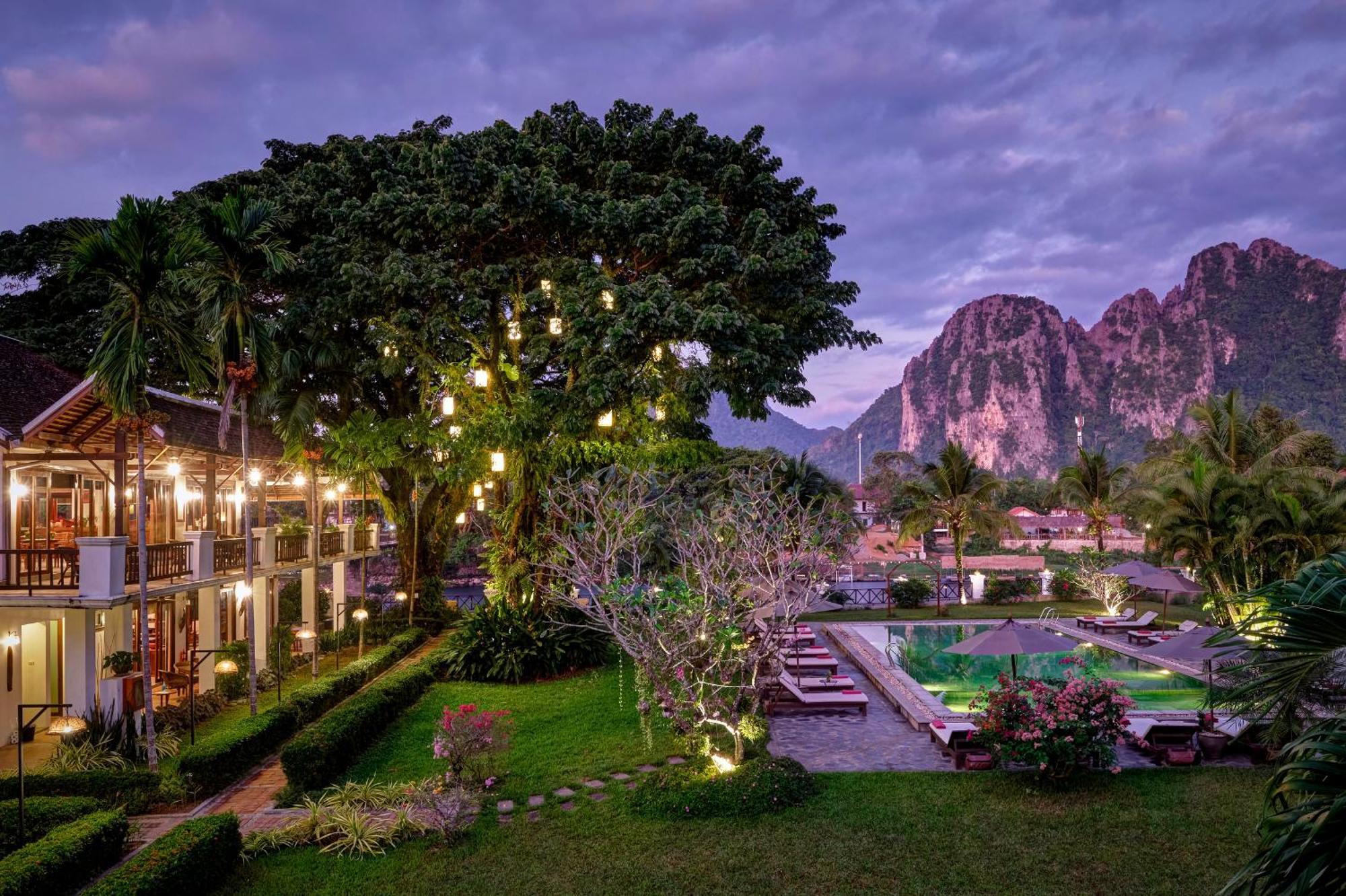 Riverside Boutique Resort, Vang Vieng Eksteriør bilde