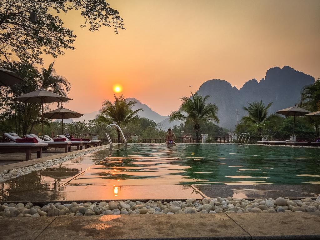 Riverside Boutique Resort, Vang Vieng Eksteriør bilde